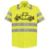 Men's High Visibility Safety Short Sleeve Work Shirt Thumbnail