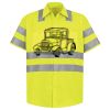 Men's High Visibility Safety Short Sleeve Work Shirt Thumbnail