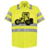 Men's High Visibility Safety Short Sleeve Work Shirt Thumbnail