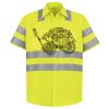 Men's High Visibility Safety Short Sleeve Work Shirt Thumbnail