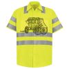 Men's High Visibility Safety Short Sleeve Work Shirt Thumbnail