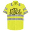 Men's High Visibility Safety Short Sleeve Work Shirt Thumbnail