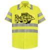 Men's High Visibility Safety Short Sleeve Work Shirt Thumbnail