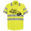 Men's High Visibility Safety Short Sleeve Work Shirt Thumbnail