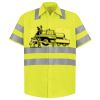 Men's High Visibility Safety Short Sleeve Work Shirt Thumbnail