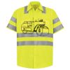 Men's High Visibility Safety Short Sleeve Work Shirt Thumbnail