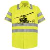 Men's High Visibility Safety Short Sleeve Work Shirt Thumbnail