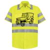 Men's High Visibility Safety Short Sleeve Work Shirt Thumbnail