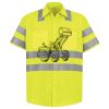Men's High Visibility Safety Short Sleeve Work Shirt Thumbnail