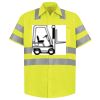 Men's High Visibility Safety Short Sleeve Work Shirt Thumbnail