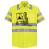 Men's High Visibility Safety Short Sleeve Work Shirt Thumbnail