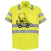 Men's High Visibility Safety Short Sleeve Work Shirt Thumbnail
