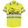 Men's High Visibility Safety Short Sleeve Work Shirt Thumbnail