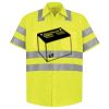 Men's High Visibility Safety Short Sleeve Work Shirt Thumbnail