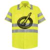 Men's High Visibility Safety Short Sleeve Work Shirt Thumbnail