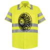 Men's High Visibility Safety Short Sleeve Work Shirt Thumbnail