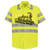 Men's High Visibility Safety Short Sleeve Work Shirt Thumbnail