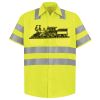 Men's High Visibility Safety Short Sleeve Work Shirt Thumbnail