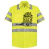 Men's High Visibility Safety Short Sleeve Work Shirt Thumbnail