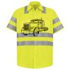 Men's High Visibility Safety Short Sleeve Work Shirt Thumbnail
