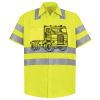 Men's High Visibility Safety Short Sleeve Work Shirt Thumbnail