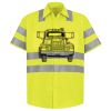 Men's High Visibility Safety Short Sleeve Work Shirt Thumbnail