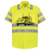 Men's High Visibility Safety Short Sleeve Work Shirt Thumbnail