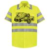 Men's High Visibility Safety Short Sleeve Work Shirt Thumbnail