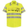 Men's High Visibility Safety Short Sleeve Work Shirt Thumbnail