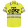 Men's High Visibility Safety Short Sleeve Work Shirt Thumbnail