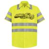 Men's High Visibility Safety Short Sleeve Work Shirt Thumbnail