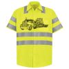 Men's High Visibility Safety Short Sleeve Work Shirt Thumbnail