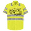 Men's High Visibility Safety Short Sleeve Work Shirt Thumbnail