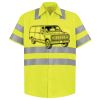 Men's High Visibility Safety Short Sleeve Work Shirt Thumbnail