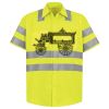Men's High Visibility Safety Short Sleeve Work Shirt Thumbnail