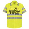 Men's High Visibility Safety Short Sleeve Work Shirt Thumbnail