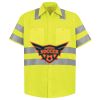 Men's High Visibility Safety Short Sleeve Work Shirt Thumbnail