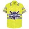 Men's High Visibility Safety Short Sleeve Work Shirt Thumbnail