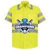 Men's High Visibility Safety Short Sleeve Work Shirt Thumbnail