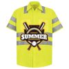 Men's High Visibility Safety Short Sleeve Work Shirt Thumbnail