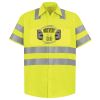 Men's High Visibility Safety Short Sleeve Work Shirt Thumbnail