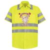 Men's High Visibility Safety Short Sleeve Work Shirt Thumbnail