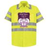 Men's High Visibility Safety Short Sleeve Work Shirt Thumbnail