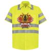 Men's High Visibility Safety Short Sleeve Work Shirt Thumbnail