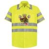 Men's High Visibility Safety Short Sleeve Work Shirt Thumbnail