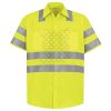 Men's High Visibility Safety Short Sleeve Work Shirt Thumbnail