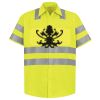 Men's High Visibility Safety Short Sleeve Work Shirt Thumbnail