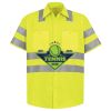 Men's High Visibility Safety Short Sleeve Work Shirt Thumbnail