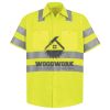 Men's High Visibility Safety Short Sleeve Work Shirt Thumbnail