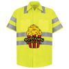Men's High Visibility Safety Short Sleeve Work Shirt Thumbnail